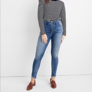 Madewell 10” high rise skinny jeans